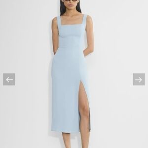 SOLD-Aritzia Babaton NWT 90’s midi slit dress for wedding guest, grad, date